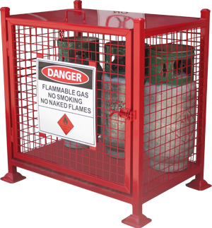 Forklift Gas Bottle Cage